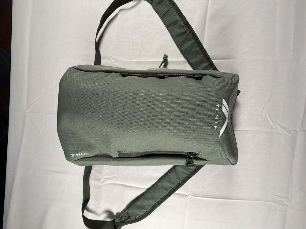 Tenth Sierra 12L Olive Green Sport Crossbody Sling Backpack